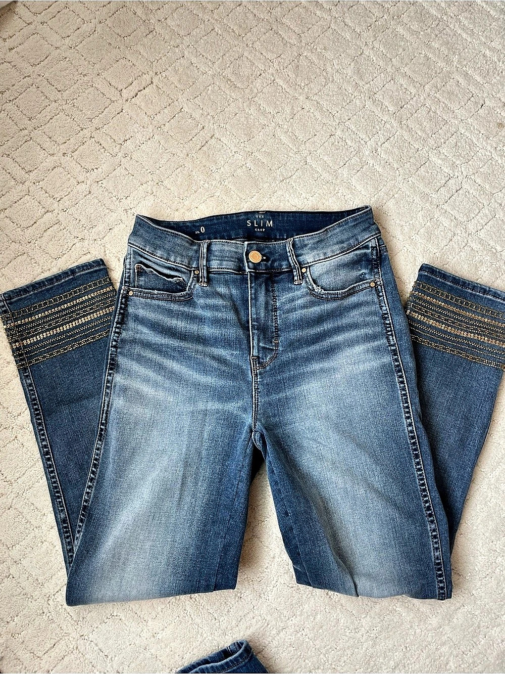 WHBM Slim crop Jeans Waist 0 Like New